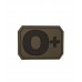 Mil-Tec 3D Blood Type Patch O Positive - Olive