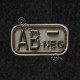 AB -, Αυτοκόλλητο Σήμα από PVC (Χακί-Μαύρο)
