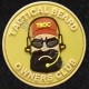 Tactical Beard Owner's Club, Αυτοκόλλητο Σήμα από PVC (Κίτρινο)